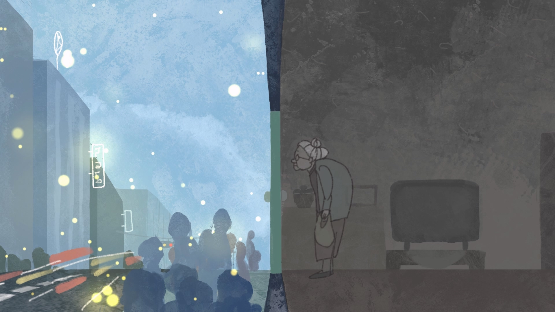 嘉兴关注老年人公益广告三维动画广告展示案例截图